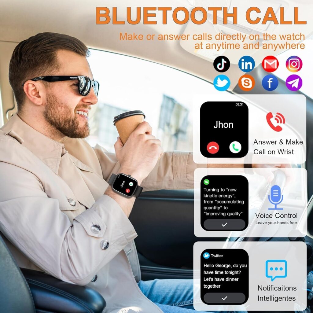 smartwatch Bluetooth elegante con oltre 112 modalità sportive