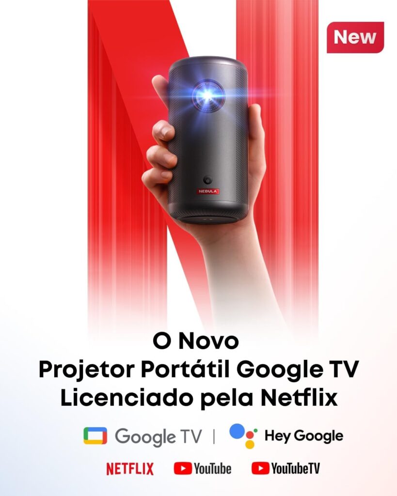 Nebula Capsule 3 mini proiettore portatile Full HD con Google TV e Netflix integrato