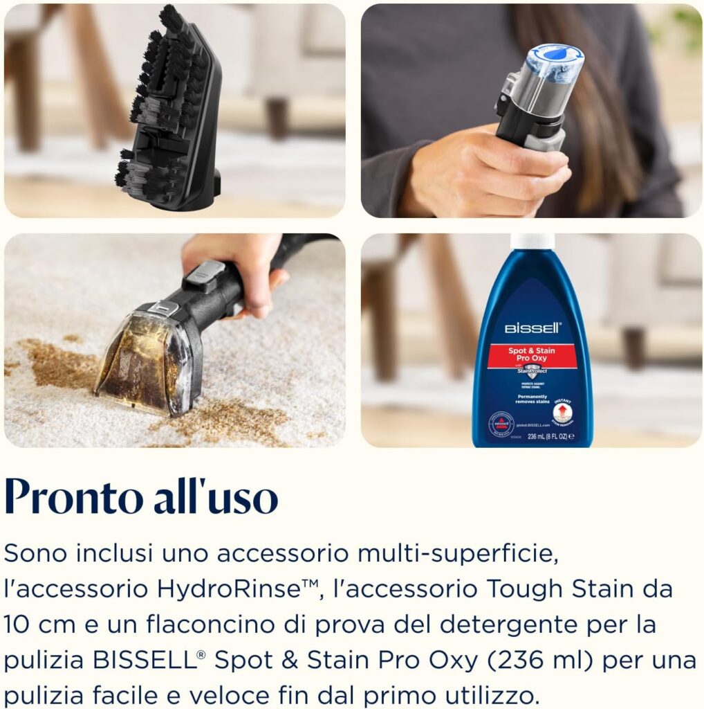accessori pulizia tappeti Bissell SpotClean HydroSteam