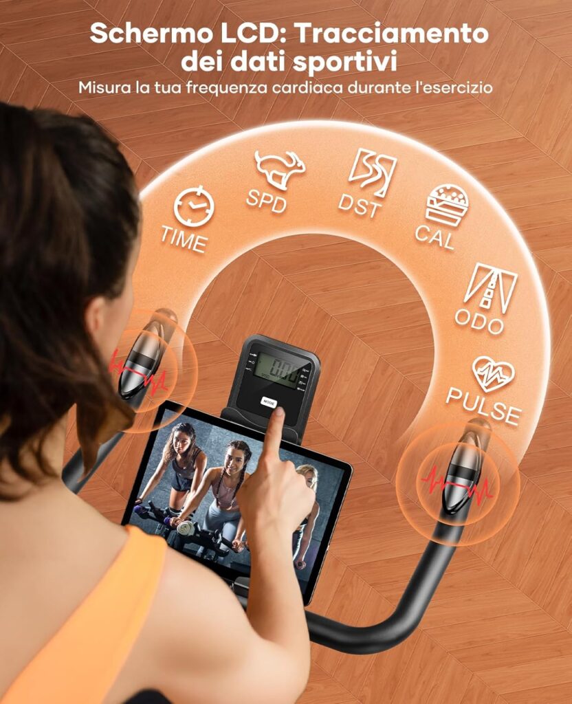 Cyclette Toputure da casa per allenamento fitness indoor