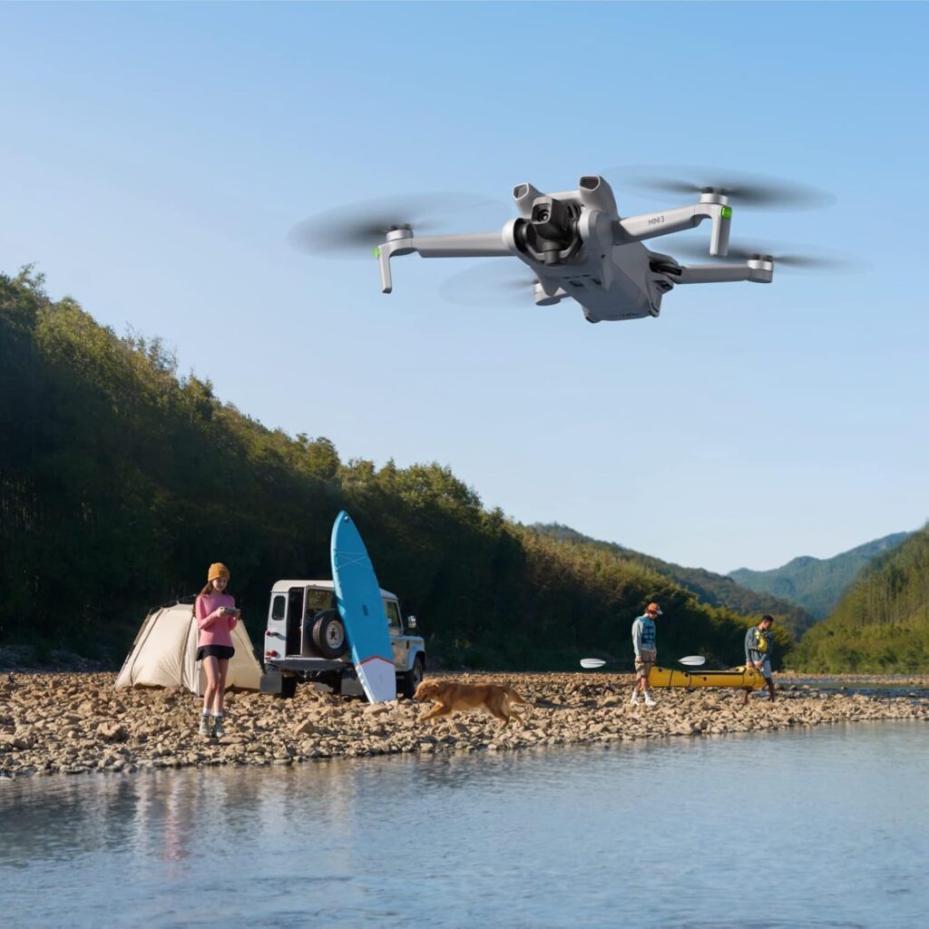 DJI Mini 3 con GPS integrato e funzione return to home per volo sicuro e intelligente
