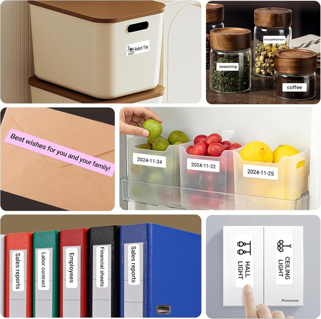 ORGBRO X1 mini etichettatrice portatile Bluetooth con stampa termica per creare etichette adesive personalizzate