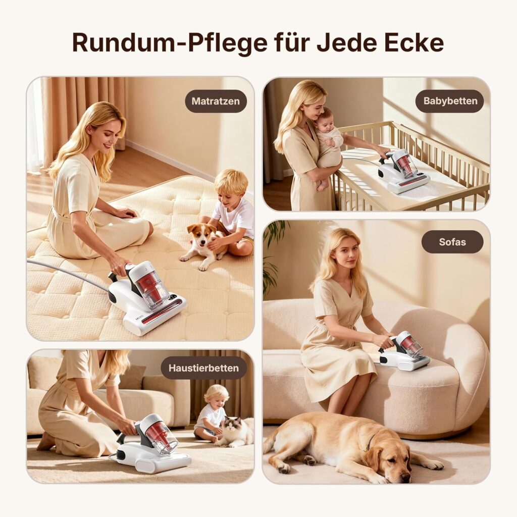 aspirapolvere materassi uv-c 13kpa potente pulizia profonda