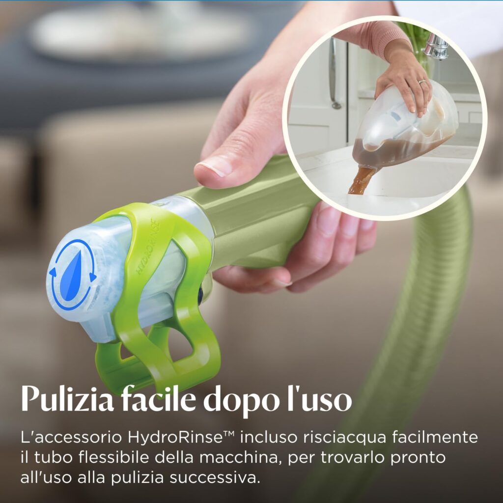 bissell little green aspirazione potente macchie liquidi