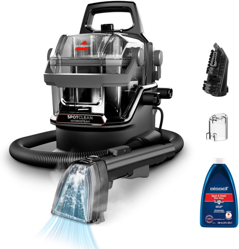 BISSELL SpotClean HydroSteam pulitore a vapore portatile per tappeti e divani