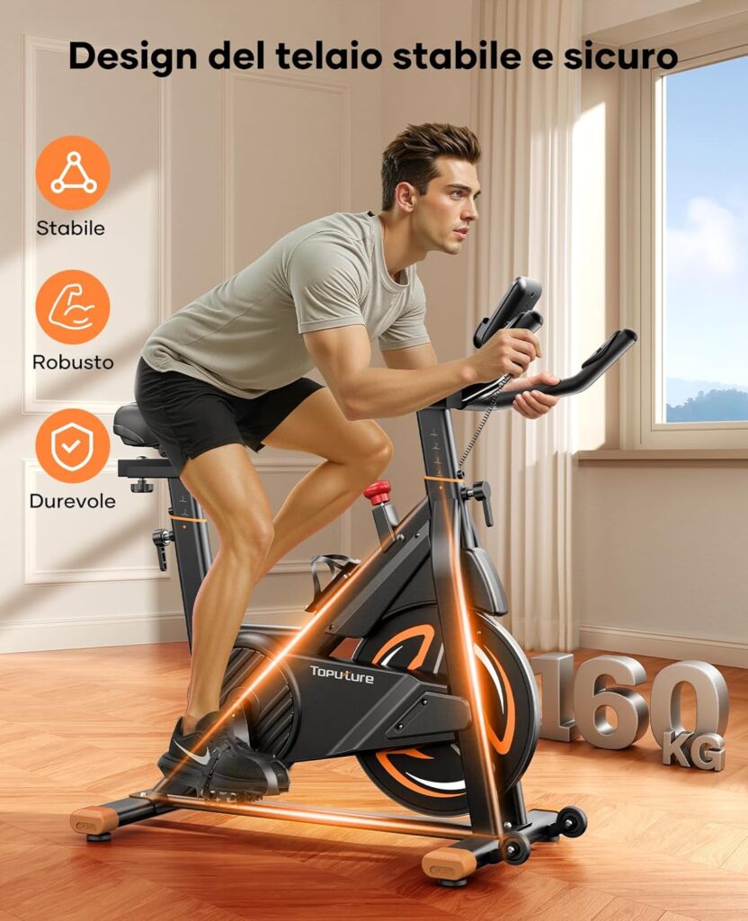 Toputure Cyclette da casa con resistenza magnetica recensione fitness