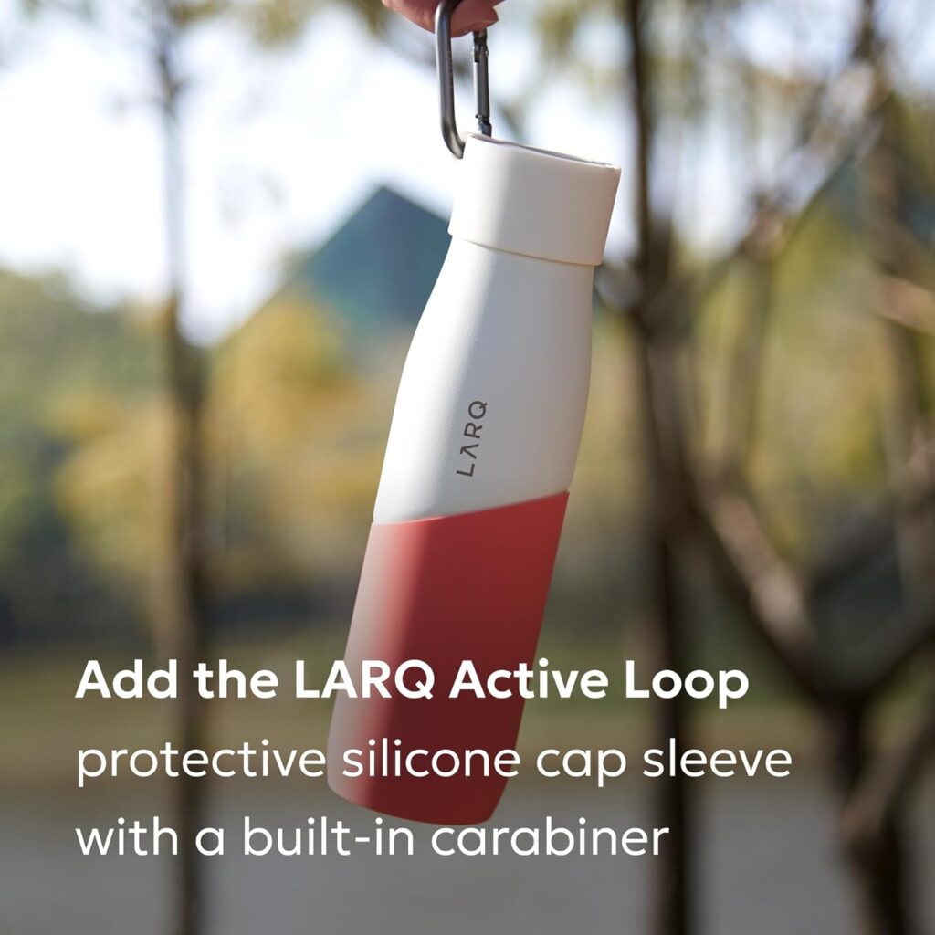 bottiglia smart LARQ Movement PureVis ideale per sport, lavoro e viaggi quotidiani.