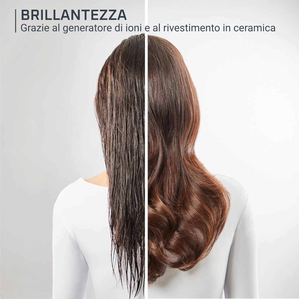 spazzola rotante Rowenta Brush Activ asciugacapelli ad aria calda per creare volume e styling capelli