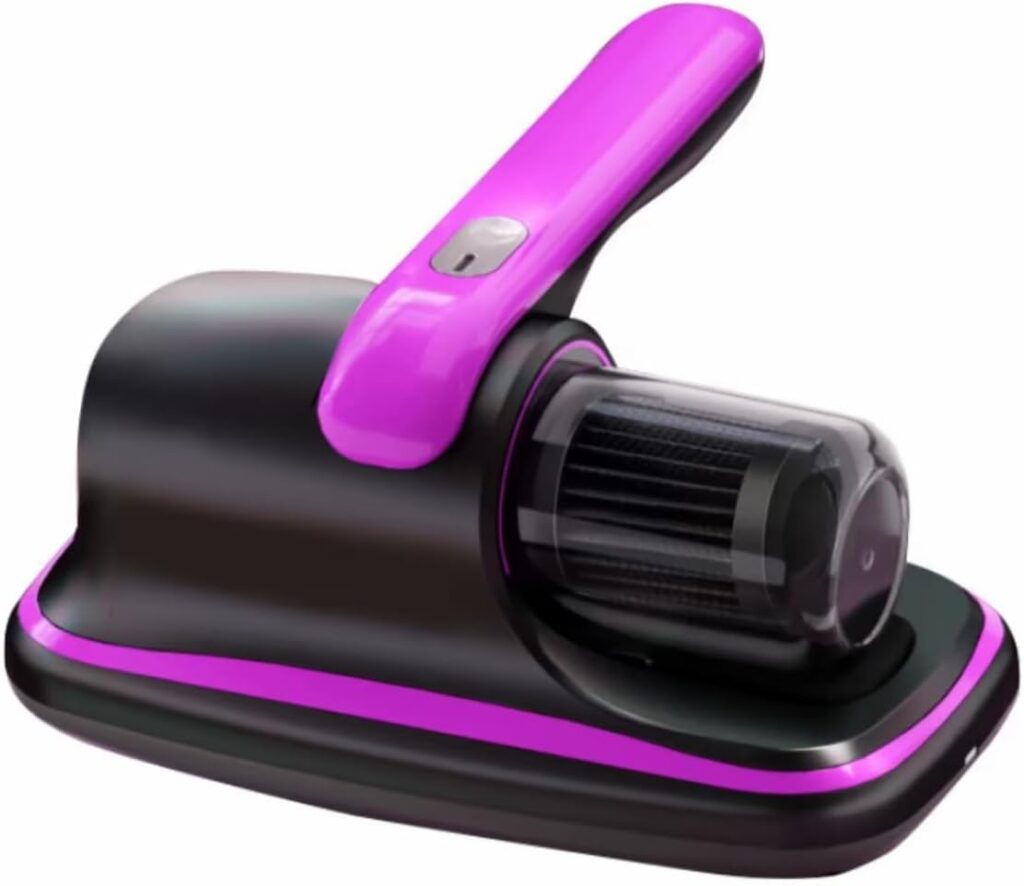 aspirapolvere antiacaro uv-c in uso su materasso rimozione acari e polvere
