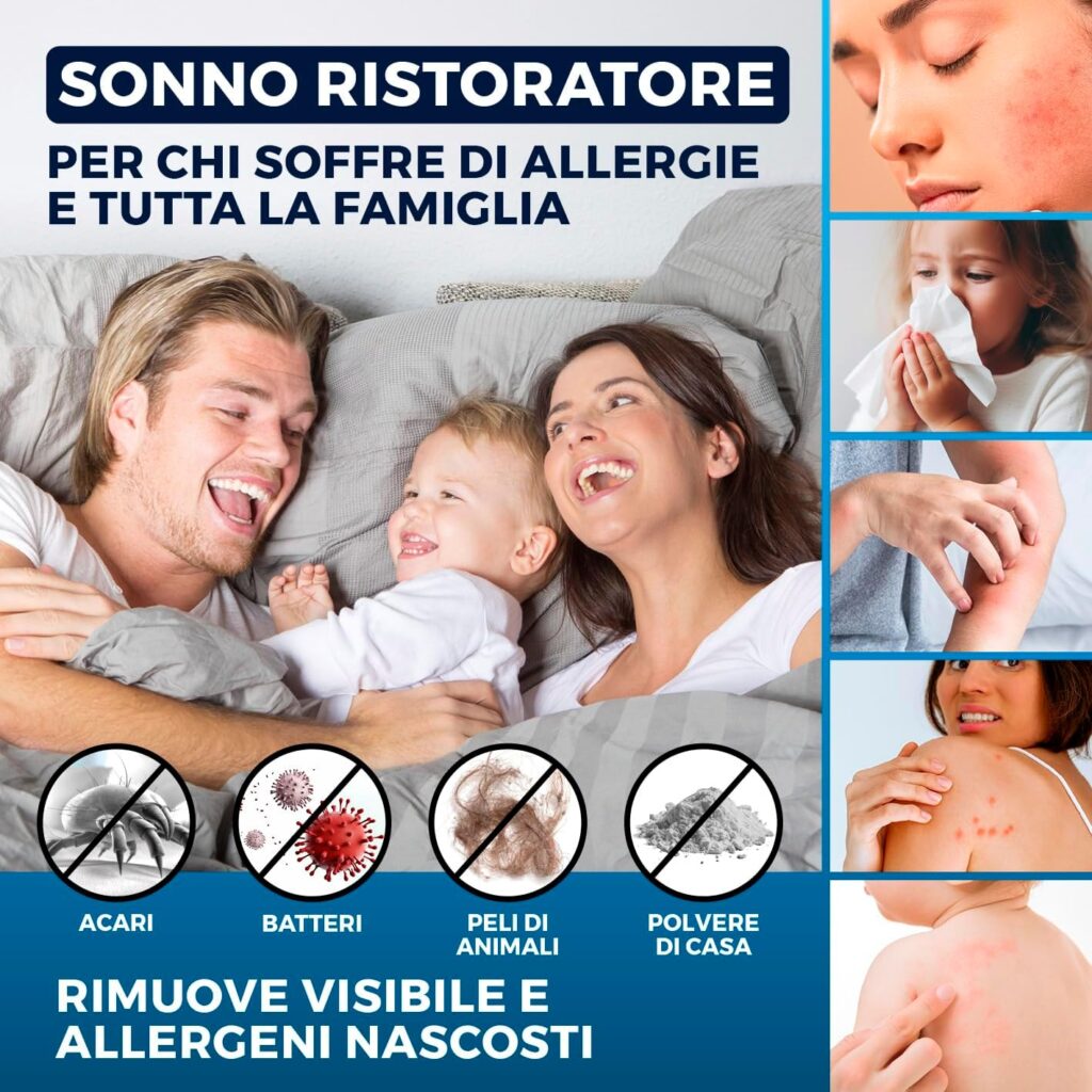 aspirapolvere antiacaro materassi UV-C CLEANmaxx potente