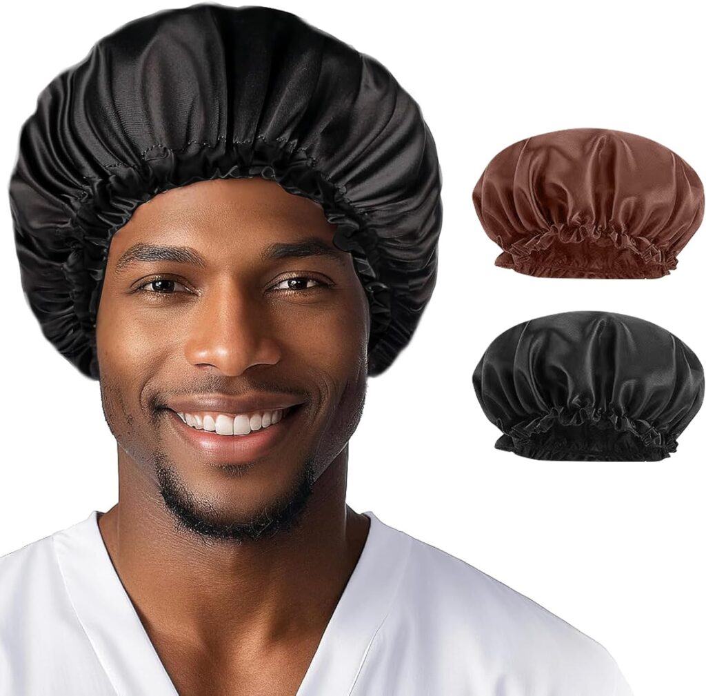 cuffia di seta per dormire capelli ricci uomo anti crespo notte