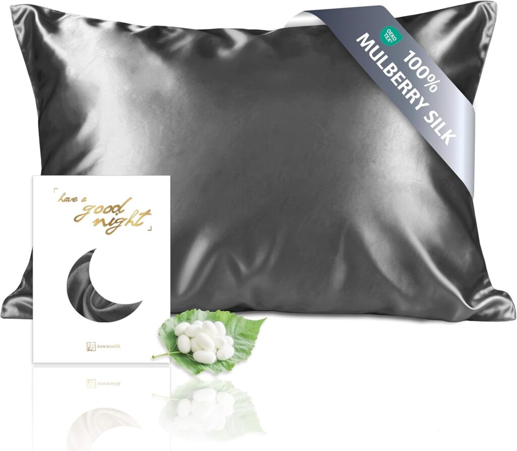 federa in seta townssilk 19 momme grigio scuro