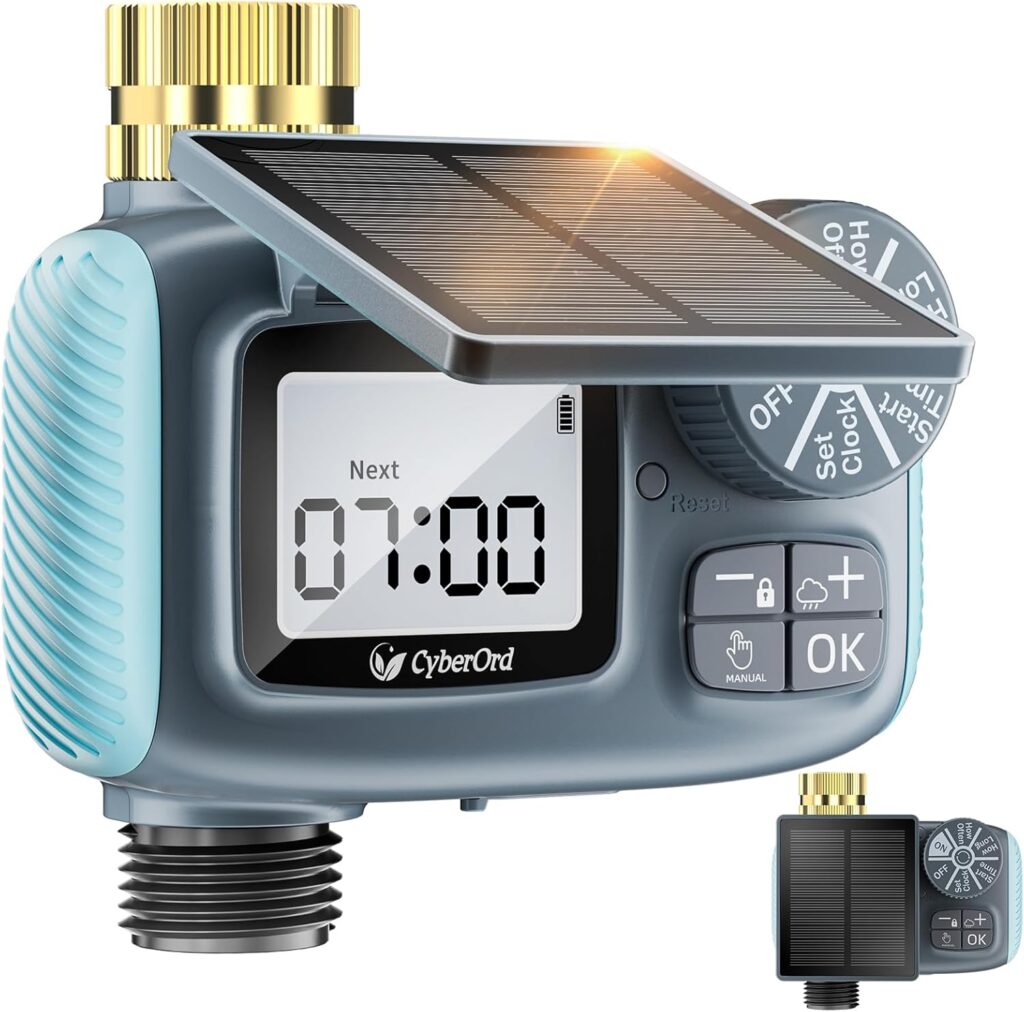 timer irrigazione solare cyberord programmatore automatico giardino