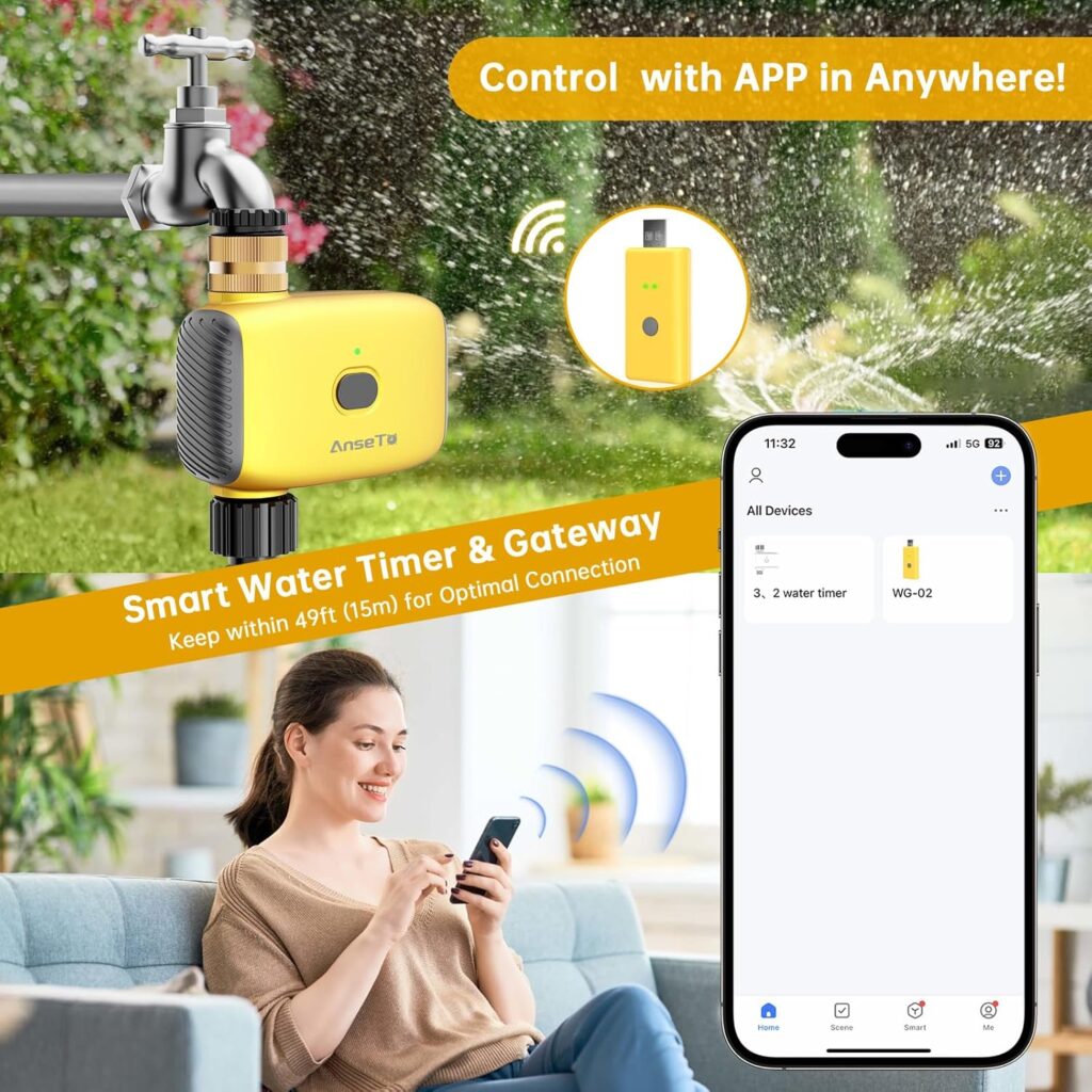 timer irrigazione wifi smart per sistema irrigazione automatica giardino