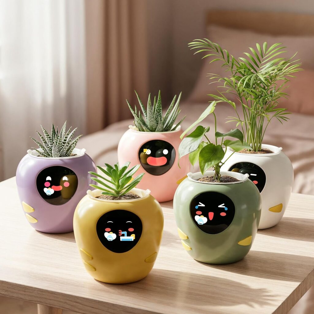 Vaso intelligente con monitoraggio ambientale in tempo reale.