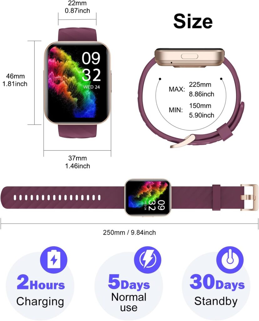 Smartwatch fitness donna con cardiofrequenzimetro e saturimetro integrato
