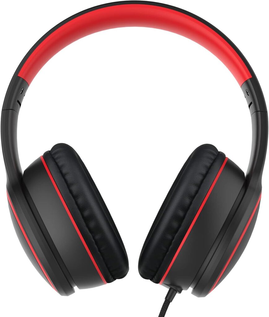 RORSOU R10 cuffie over-ear nere con microfono integrato