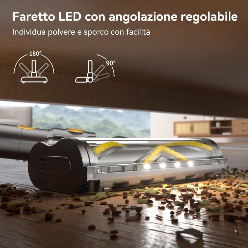 Sulean Aspirapolvere Senza Fili potente 55Kpa