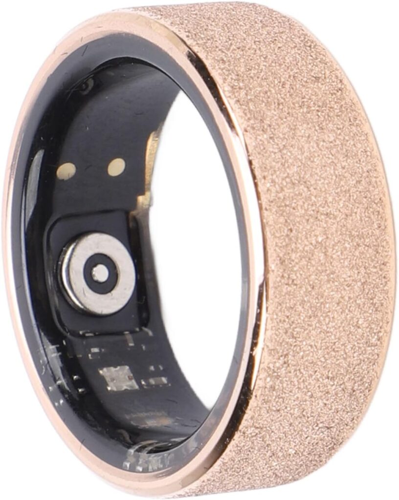 Smart Ring Garsent nero elegante per fitness e salute quotidiana