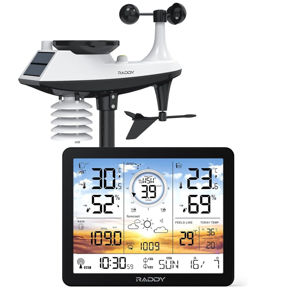 stazione meteo raddy ag7 monitor temperatura umidità