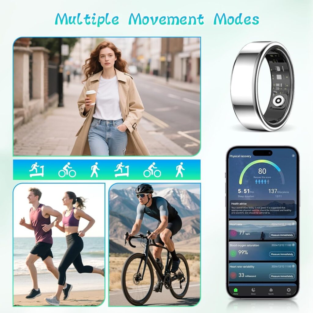 Smart Ring XUZIE monitoraggio sonno intelligente