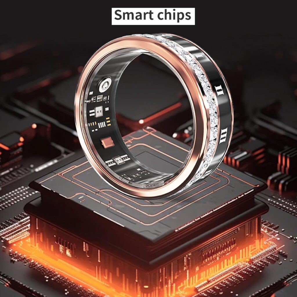 Annadue Smart Ring Fitness Tracker con ricarica magnetica rapida e lunga autonomia