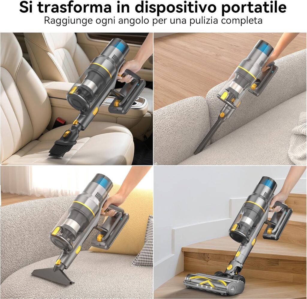 Touchscreen LED intelligente aspirapolvere senza fili Sulean